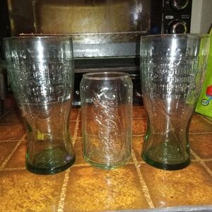 Vintage McDonald's Glasses & Coca Cola Glass